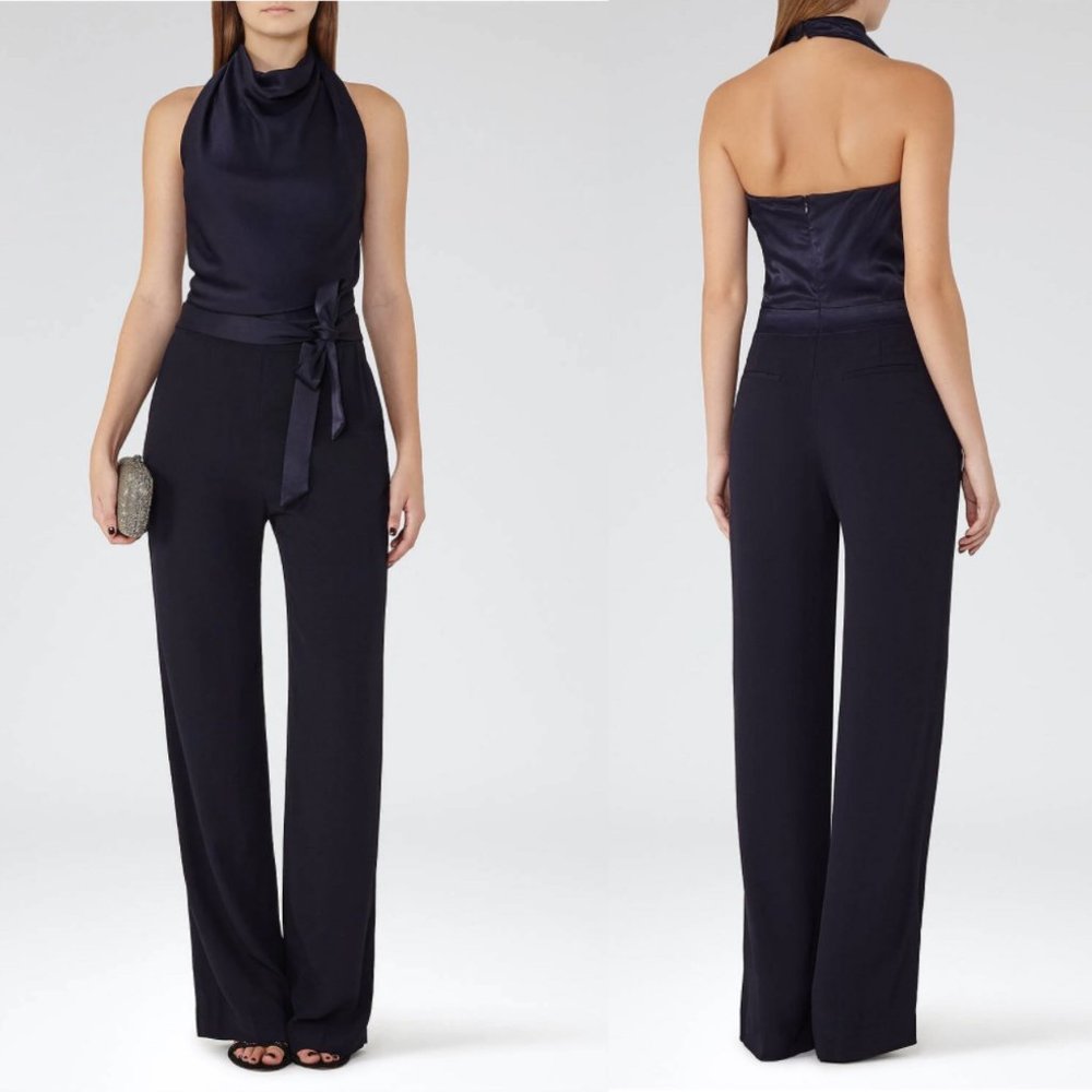 Reiss Corina Halter Jumpsuit